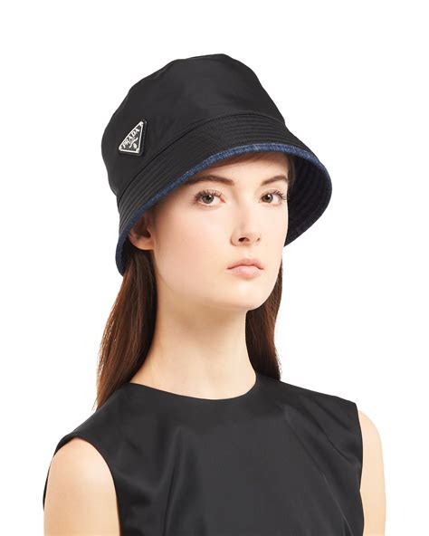 prada bucket hat sale|prada denim bucket hat.